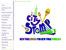 Tablet Screenshot of citystompmusic.com